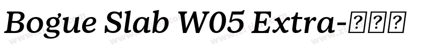 Bogue Slab W05 Extra字体转换